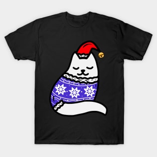 Cozy Christmas Cat T-Shirt